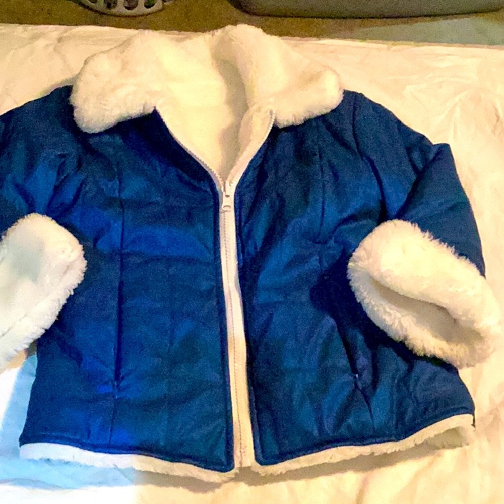 CHILDREN’S PLACE GIRLS REVERSIBLE INSULATED WINTER COAT SZ. 5/6